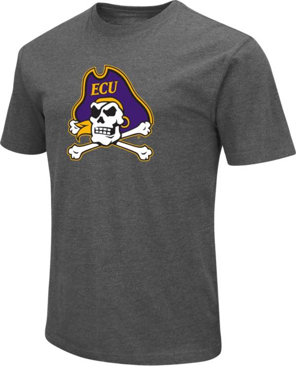 Colosseum Men's East Carolina Pirates Grey Dual Blend T-Shirt