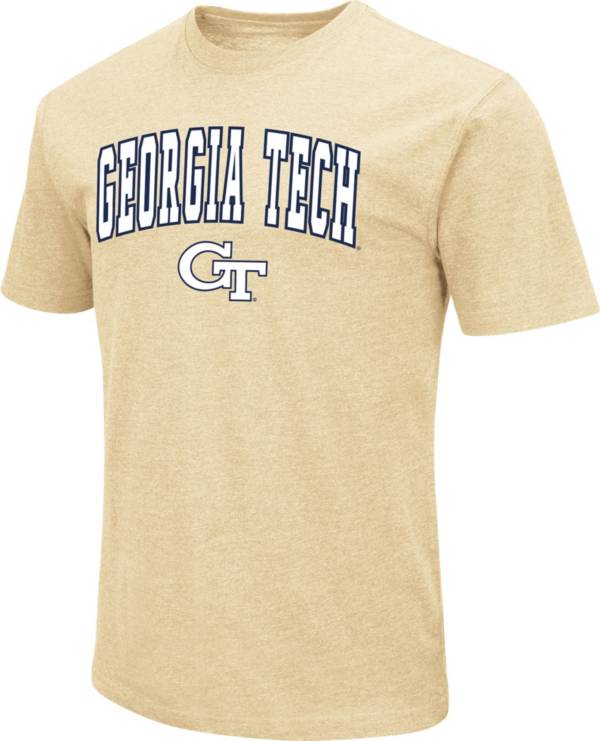 Colosseum Men's Georgia Tech Yellow Jackets Gold Dual Blend T-Shirt