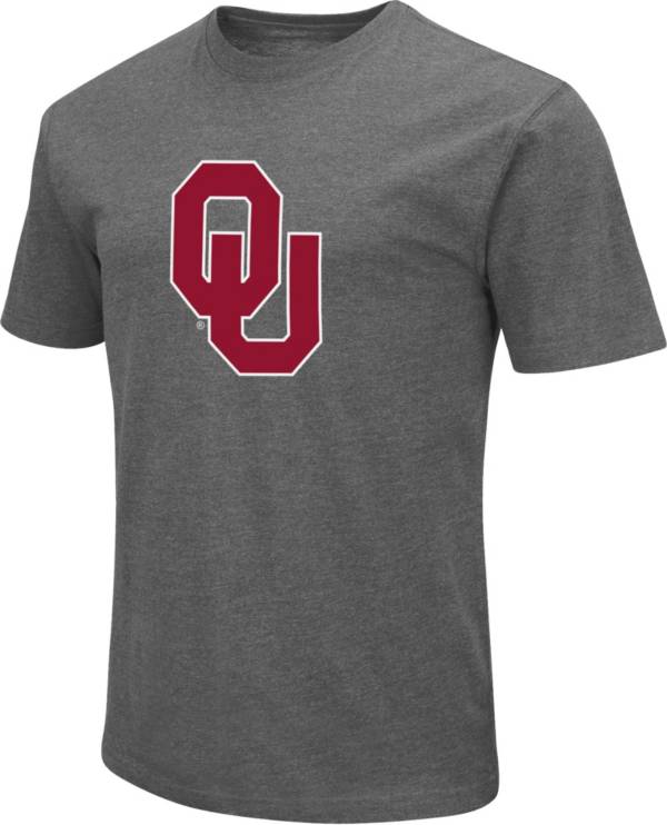 Colosseum Men's Oklahoma Sooners Grey Dual Blend T-Shirt