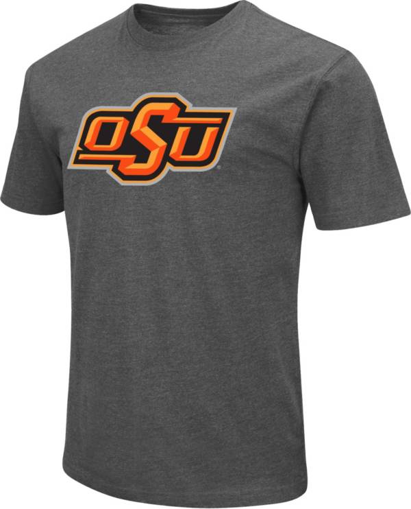 Colosseum Men's Oklahoma State Cowboys Grey Dual Blend T-Shirt