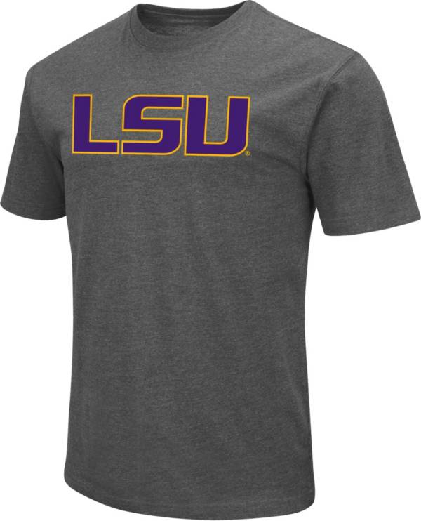 Colosseum Men's LSU Tigers Grey Dual Blend T-Shirt