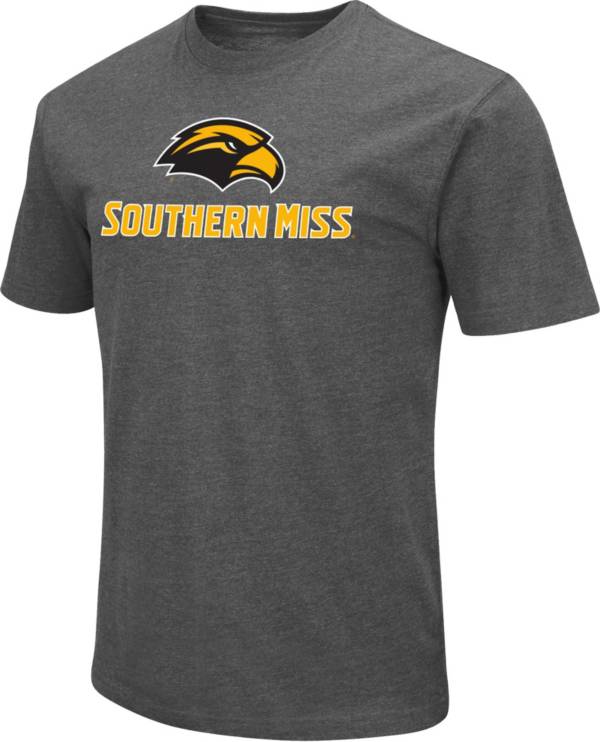 Colosseum Men's Southern Miss Eagles Grey Dual Blend T-Shirt