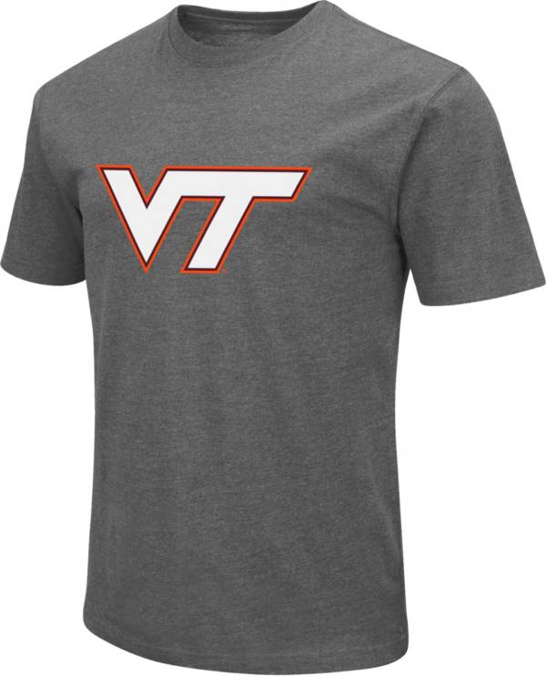 Colosseum Men's Virginia Tech Hokies Grey Dual Blend T-Shirt