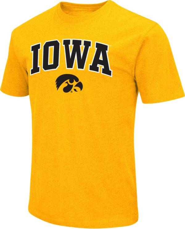 Colosseum Men's Iowa Hawkeyes Gold Dual Blend T-Shirt
