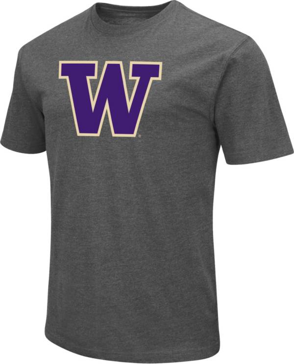 Colosseum Men's Washington Huskies Grey Dual Blend T-Shirt