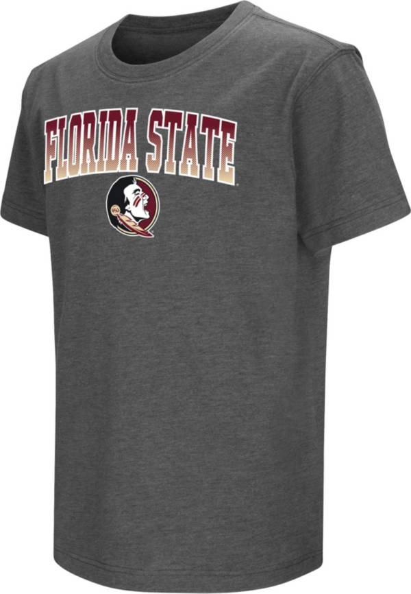 Colosseum Youth Florida State Seminoles Grey Dual Blend T-Shirt