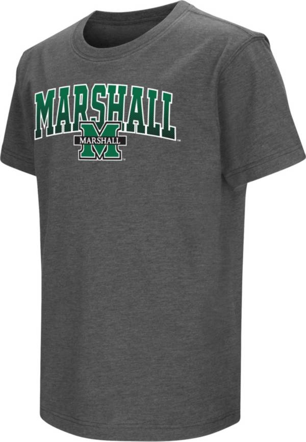 Colosseum Youth Marshall Thundering Herd Grey Dual Blend T-Shirt