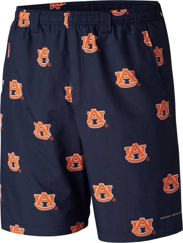 Columbia Men's Auburn Tigers Blue Backcast II Printed Performance Shorts