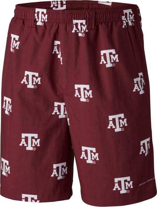 Columbia Men's Texas A&M Aggies Maroon Backcast II Printed Performance Shorts