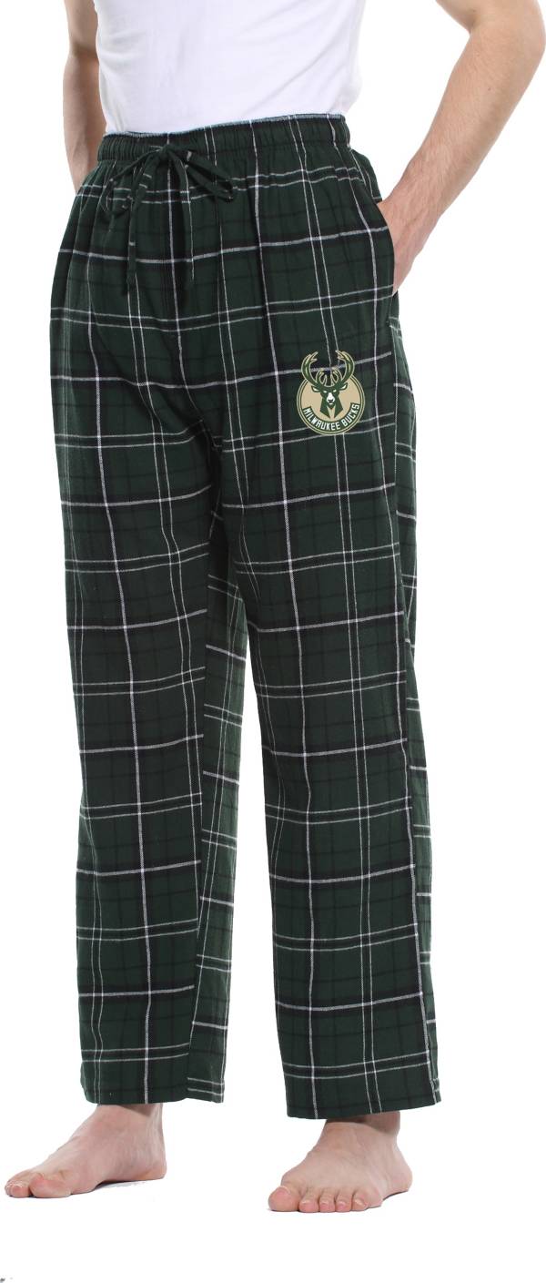 Concepts Sport Men's Milwaukee Bucks Plaid Flannel Pajama Pants