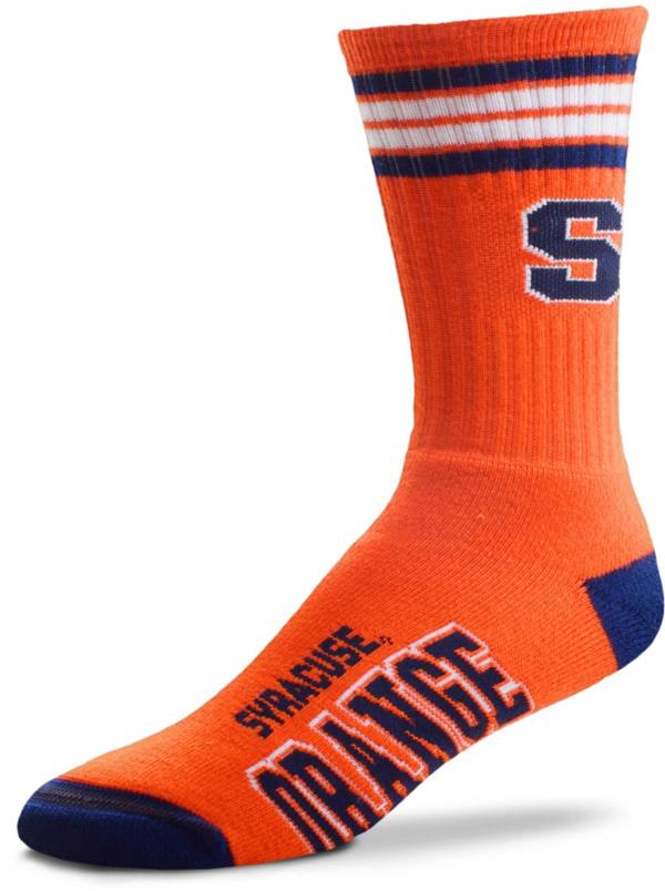 For Bare Feet Syracuse Orange 4-Stripe Deuce Crew Socks | DICK'S ...