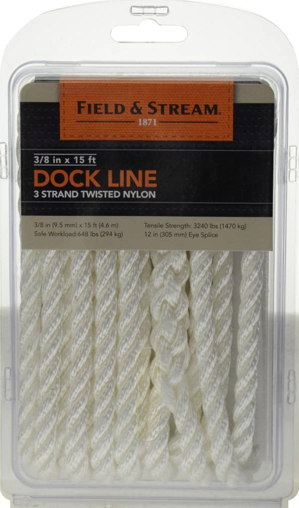 Field & Stream 3 Strand Nylon Dock Line