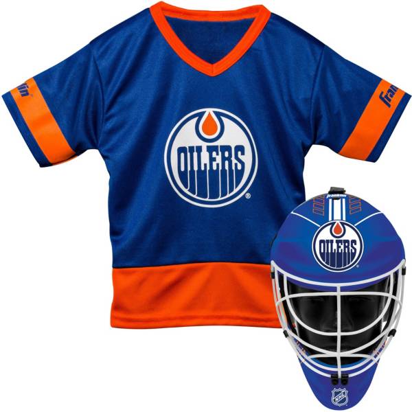 Franklin Edmonton Oilers Goalie Uniform Costume Set