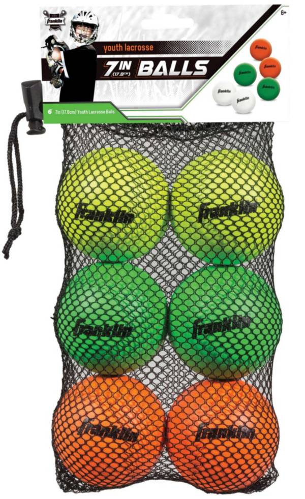 Franklin Sports 6 Pack Youth Lacrosse Balls