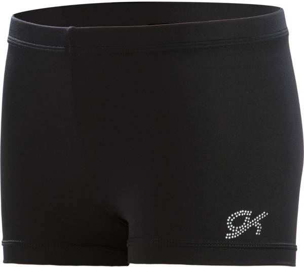 GK Elite Gymnastics Shorts Black AXS AS AM AL AXL 12 14 16 X-Small Medium Large 
