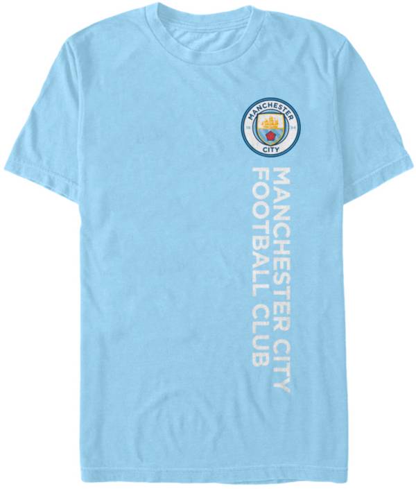 Fifth Sun Men's Manchester City Wordmark Light Blue T-Shirt