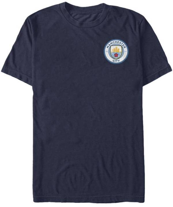 Fifth Sun Men's Manchester City Logo Navy T-Shirt