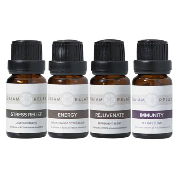 Gaiam Relax Essential Oils 4-Pack