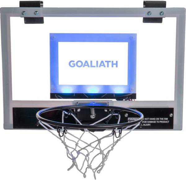 YardFine Mini Basketball Hoop Over The Door 18" x 12" with Basketball & Pump ... 