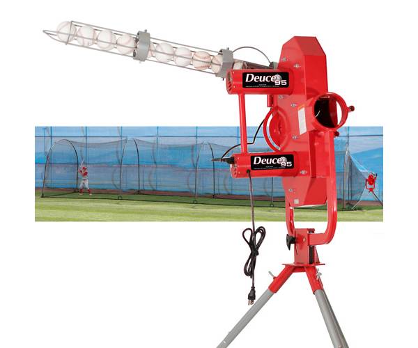 Heater Deuce 95 Pitching Machine w/ Xtender 48' Batting Cage