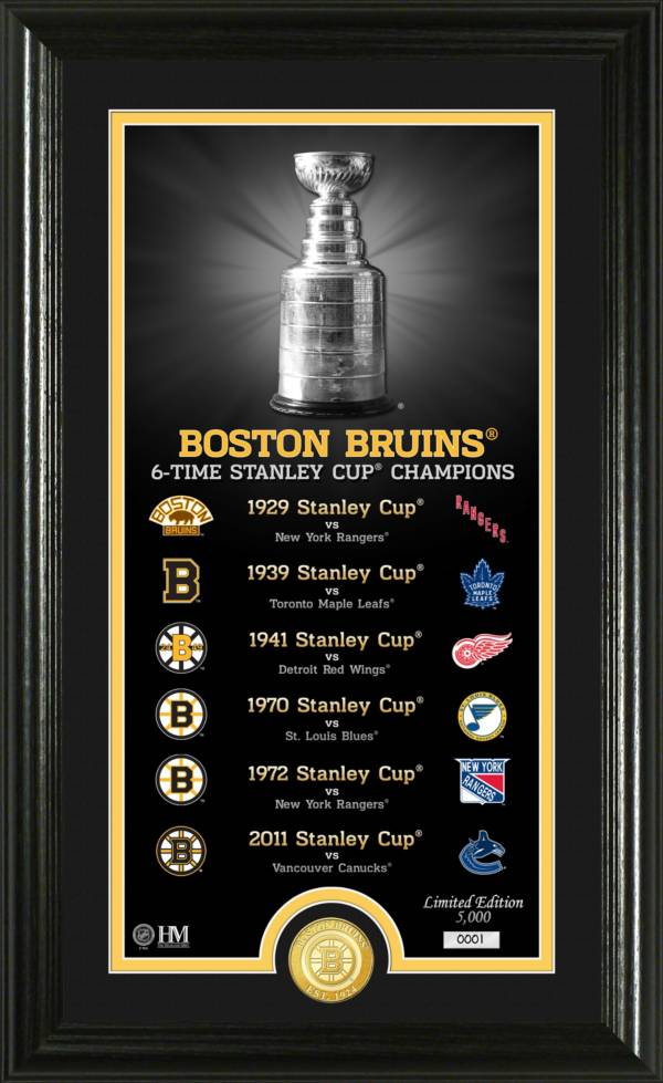 Highland Mint Boston Bruins Legacy Supreme Bronze Coin Panoramic Photo Mint