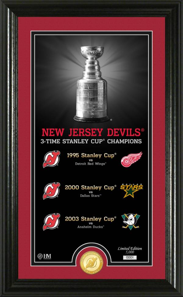 Highland Mint New Jersey Devils Legacy Supreme Bronze Coin Panoramic Photo Mint