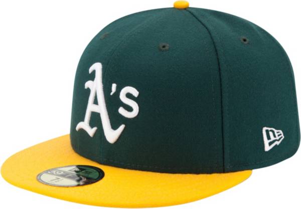 New Era Men's Oakland Athletics 59Fifty Home Green Authentic Hat