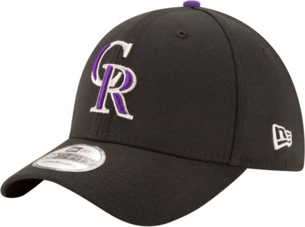 New Era Men's Colorado Rockies 39Thirty Classic Black Stretch Fit Hat