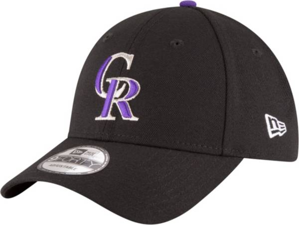 New Era Men's Colorado Rockies 9Forty Black Adjustable Hat