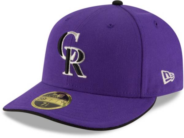 New Era Men's Colorado Rockies 59Fifty Alternate Purple Low Crown Authentic Hat