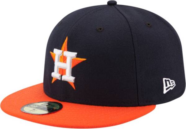 New Era Men's Houston Astros 59Fifty Road Navy Authentic Hat