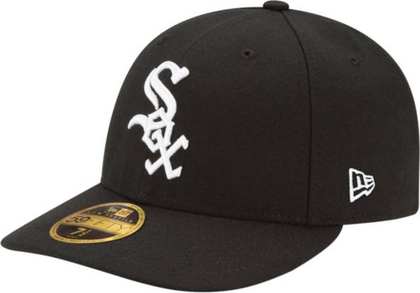 New Era Men's Chicago White Sox 59Fifty Game Black Low Crown Authentic Hat
