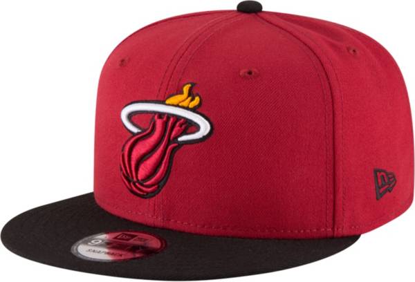 New Era Men's Miami Heat 9Fifty Adjustable Snapback Hat