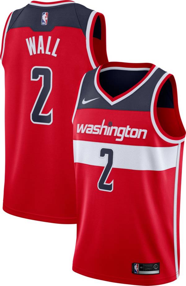 Nike Men's Washington Wizards John Wall #2 Red Dri-FIT Swingman Jersey