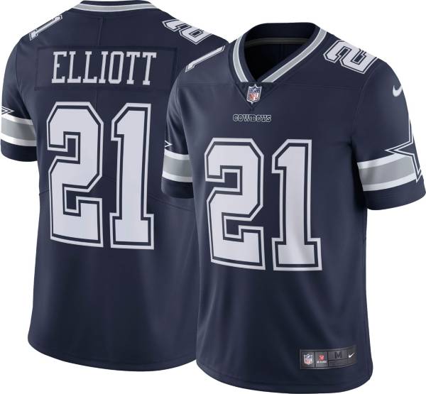 Nike Men's Dallas Cowboys Ezekiel Elliott #21 Navy Limited Jersey