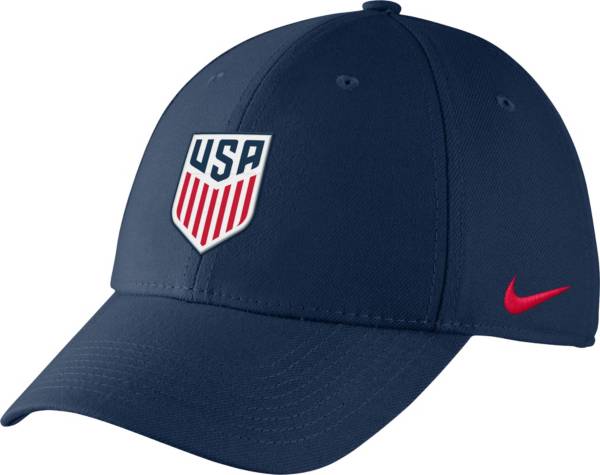 Nike Men's USA Soccer Crest Structured Navy Flex Hat