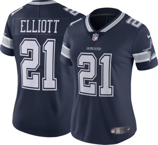 Nike Women's Dallas Cowboys Ezekiel Elliott #21 Navy Limited Jersey