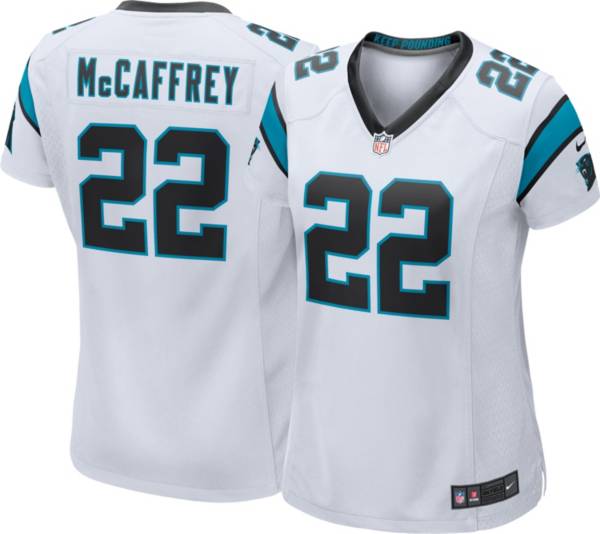 Nike Women's Carolina Panthers Christian McCaffrey #22 White Game Jersey