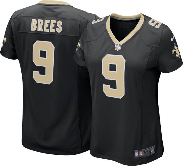 Nike Women's New Orleans Saints Drew Brees #9 Black Game Jersey