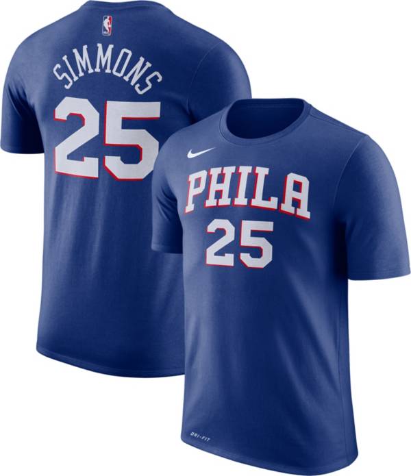 Nike Youth Philadelphia 76ers Ben Simmons #25 Dri-FIT Royal T-Shirt