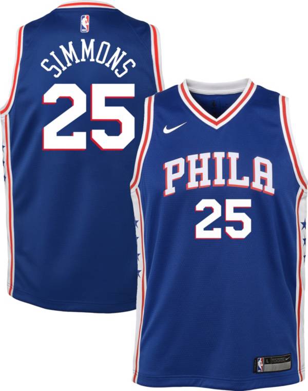 Nike Youth Philadelphia 76ers Ben Simmons #25 Royal Dri-FIT Swingman Jersey