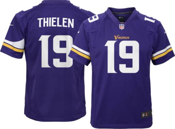 Nike Youth Minnesota Vikings Adam Thielen #19 Purple Game Jersey