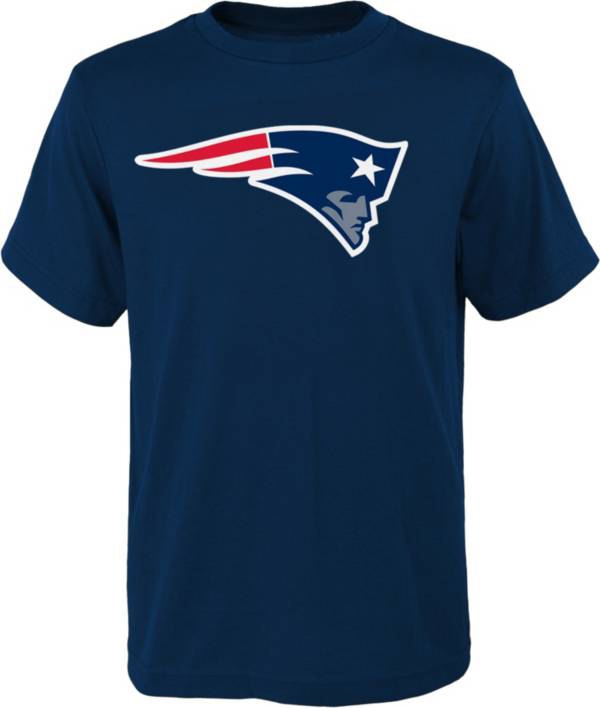 NFL Team Apparel Youth New England Patriots Logo Navy T-Shirt