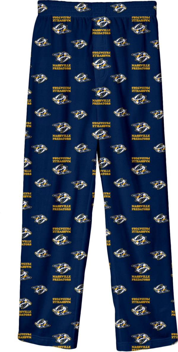 NHL Youth Nashville Predators Team Logo Navy Sleep Pants