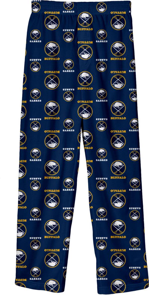 NHL Youth Buffalo Sabres Team Logo Navy Sleep Pants