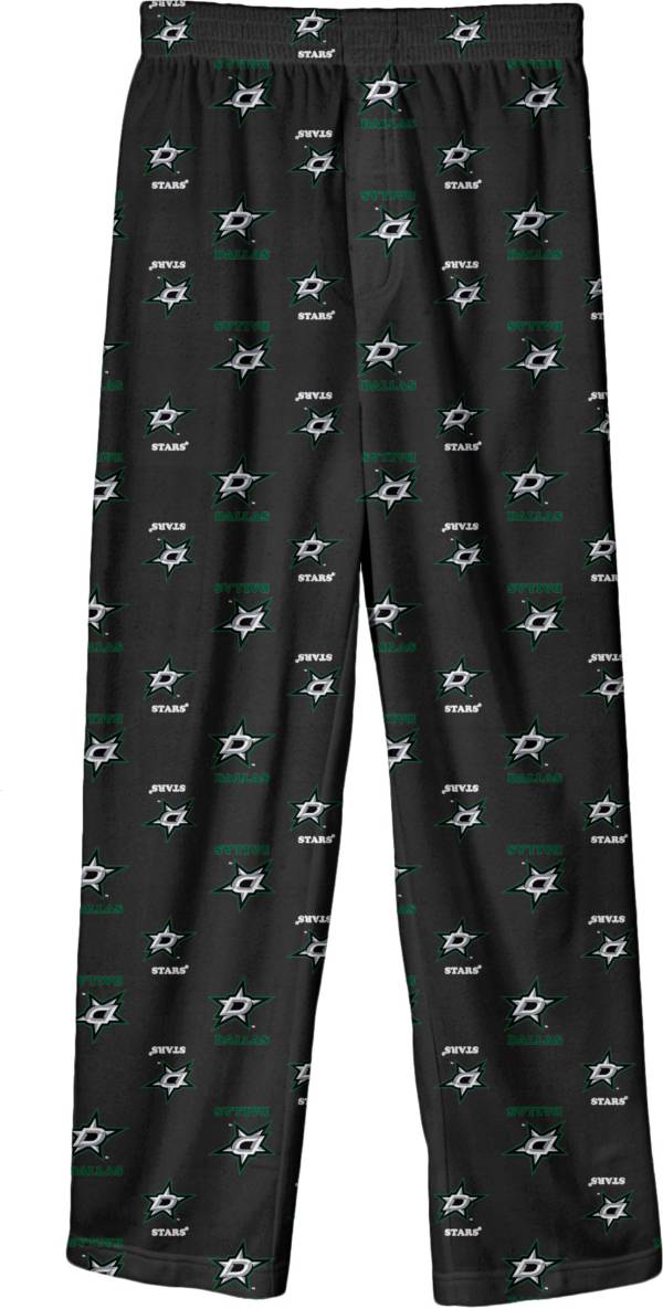 NHL Youth Dallas Stars Team Logo Black Sleep Pants