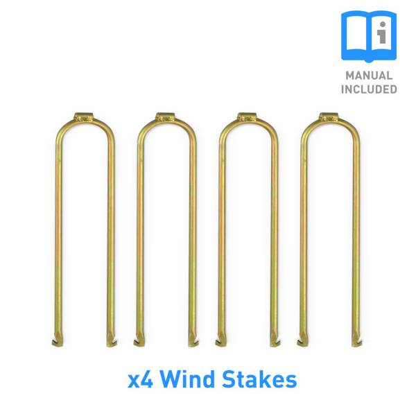 Pure Fun 4-Piece Universal Trampoline Wind Stakes Anchor Kit product image