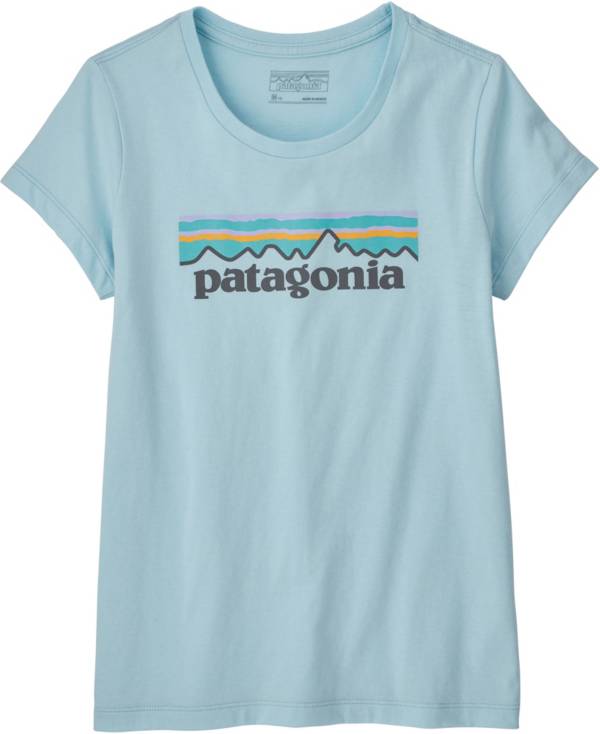 Patagonia Girls' Pastel P-6 Logo Organic T-Shirt