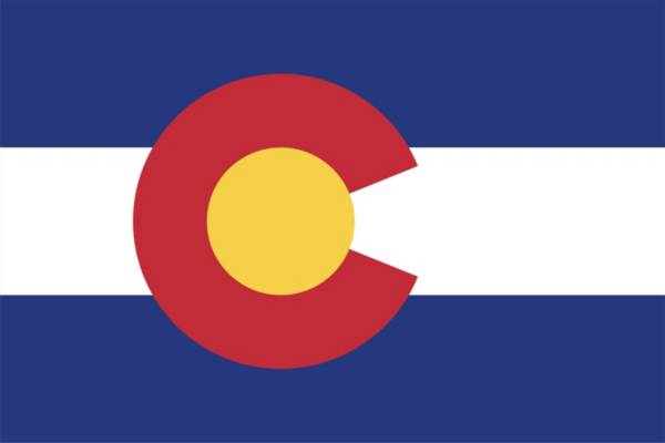 Sola Colorado State Flag Beach Towel