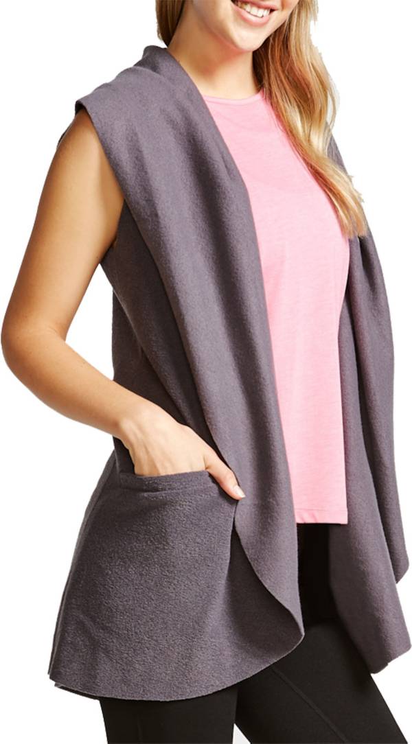 Soffe Women's Fleece Rebellious Sleeveless Cardigan